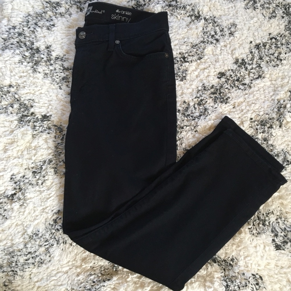 7 For All Mankind the ankle Skinny Dark Wash Jeans